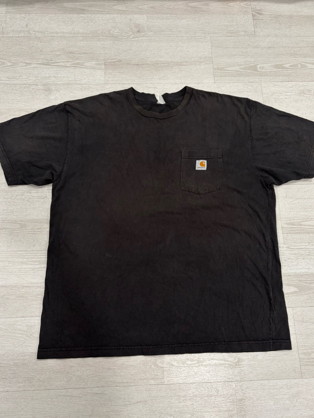 Vintage Carhartt K87 Heavyweight Loose Fit Pocket T-Shirt Black SIZE XL